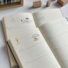 2027 Daily Weekly Agenda Book Adorable Cat Dog Illustration Hard Shell Japanese Planner for Girls Gift