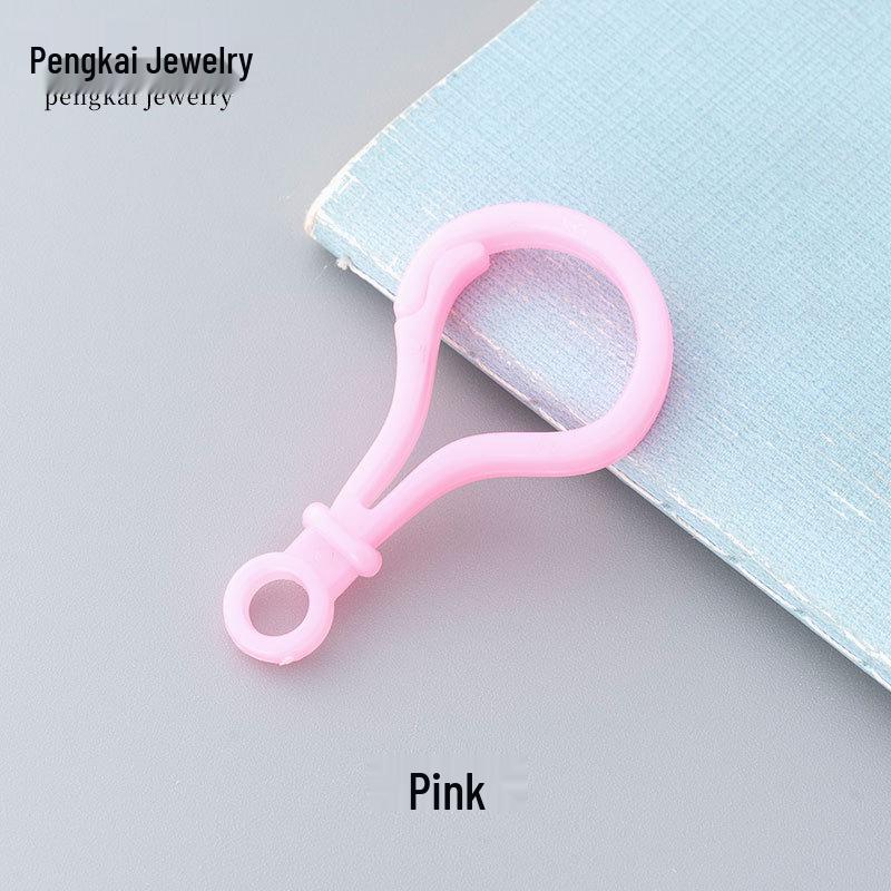 DIY Jewelry Accessories: Candy Color Plastic Buckle Set (Question Mark, Bag, Light Bulb, Gourd).