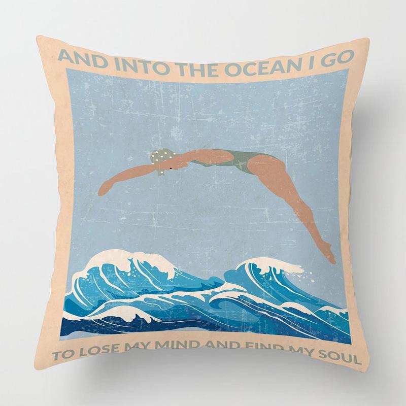 Nordic Style Abstract Art Figure Pillow Case 40x 40cm Living Room Sofa Decorative Cushion Cover Room Decorative Aesthetics