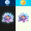 Glow-In-The-Dark Lotus Toilet Sticker Luminous Colorful Fridge Wall Sticker Self-Adhesive Removable Home Bathroom Decor
