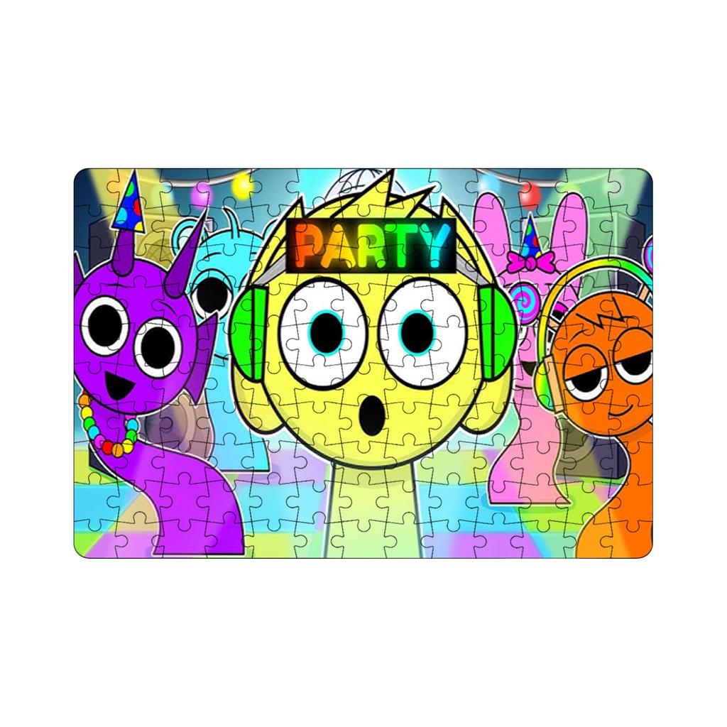 Kreslené puzzle, hračky s puzzle, kreativní dárky, dětské dárky, nástěnné dekorace