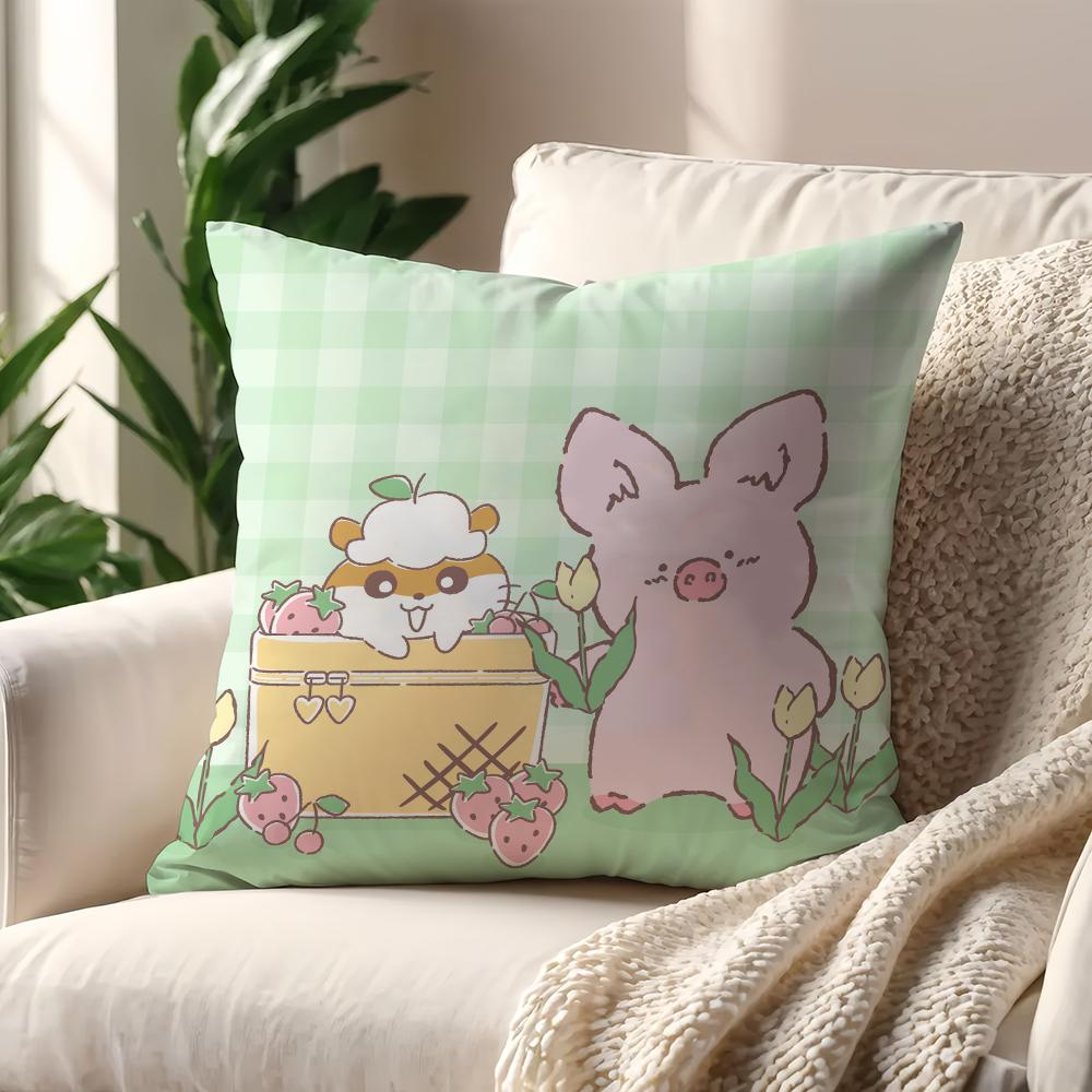 C-Corocorokuririn Cute Cushion Cover For Pillow Printing Sofa Decoration Home Car Room Coffee Shop Office Nordic Simplicity