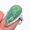 Chrysoprase Gemstone Handmade 925 Sterling Silver Jewelry Ring Size 7 GK-4686