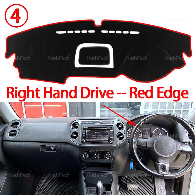 Car Dashboard Cover Protective Pad Dash Board Sunshade Carpet Anti-UV Dashmat for Volkswagen VW Tiguan MK1 2007-2015