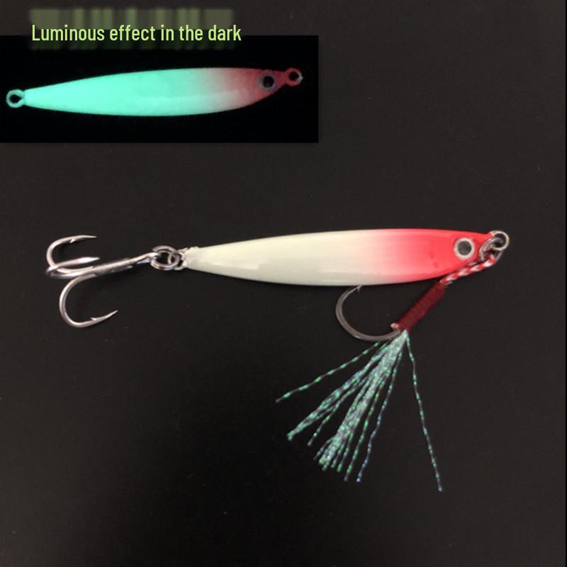 S-Shaped Glow Imitation Fish Spinner: Freshwater Long-Cast Metal Mackerel/Mandarin Bait
