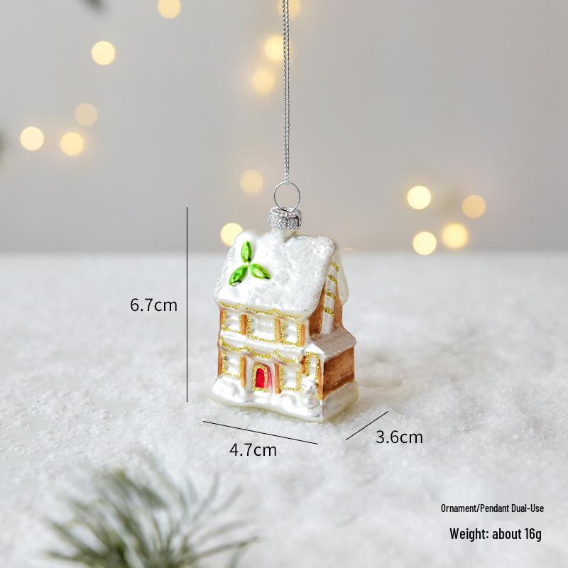 NUCHI Glass Christmas Ornaments: Santa, Snowman, Tree & Colored Balls Decorations