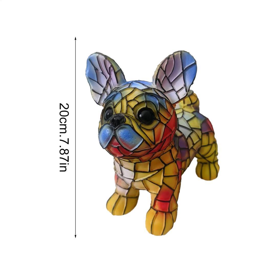 LED Corgis Lamp And Pug Lamp Dog Series Art Night Light Stained Resin French Tabletop Night Light Cute Pet Dogs Desktop Decor