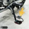 Honda Hunter Cab CT125 Kick Support Side Stand Support / REVOLUTION SIDE KICK STAND For HONDA CT125 JA55 JA65 (Black)