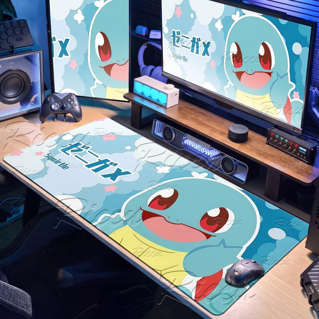 Anime Pokémons Gamer Mouse Pad Kawaii Japanese Accessories Table Carpet XXL Keyboard Laptop PC Gaming Extended Non-slip Desk Mat