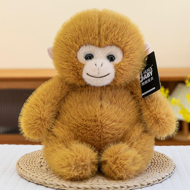 Golden Snub Nosed Monkey Plush Toy Stuffed Animal Cute Doll Kids Soft Comforting