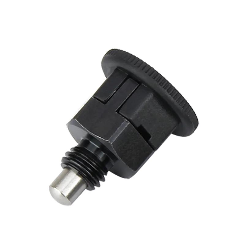 KST213 M6/8/10 Coarse Thread Carbon Steel/Stainless Steel ReturnType/Self-locking Mini Index Plunger Pins Black/Blue/Red Knob Locating Pins