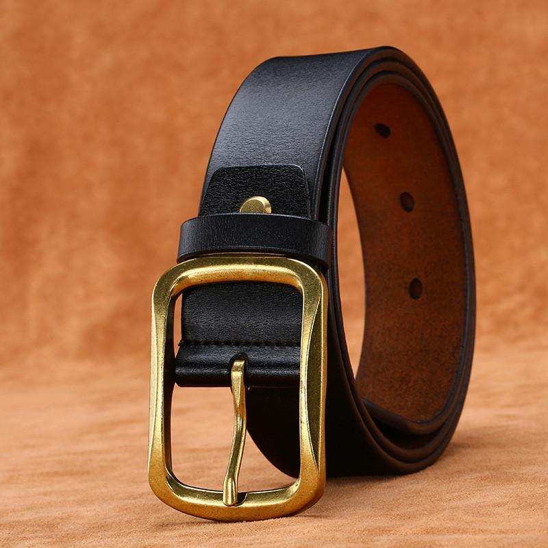 Mens Square Buckle Belt With Classic Alloy Pin Buckle For Casual And Wear Formal