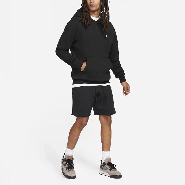 Air Jordan Embroidered Logo Sports Fleece Hoodie 'Black' Men's DA9818-010