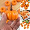 12pcs Artificial Mini Foam Pumpkin Simulation Props Perfect For Halloween Party Decoration