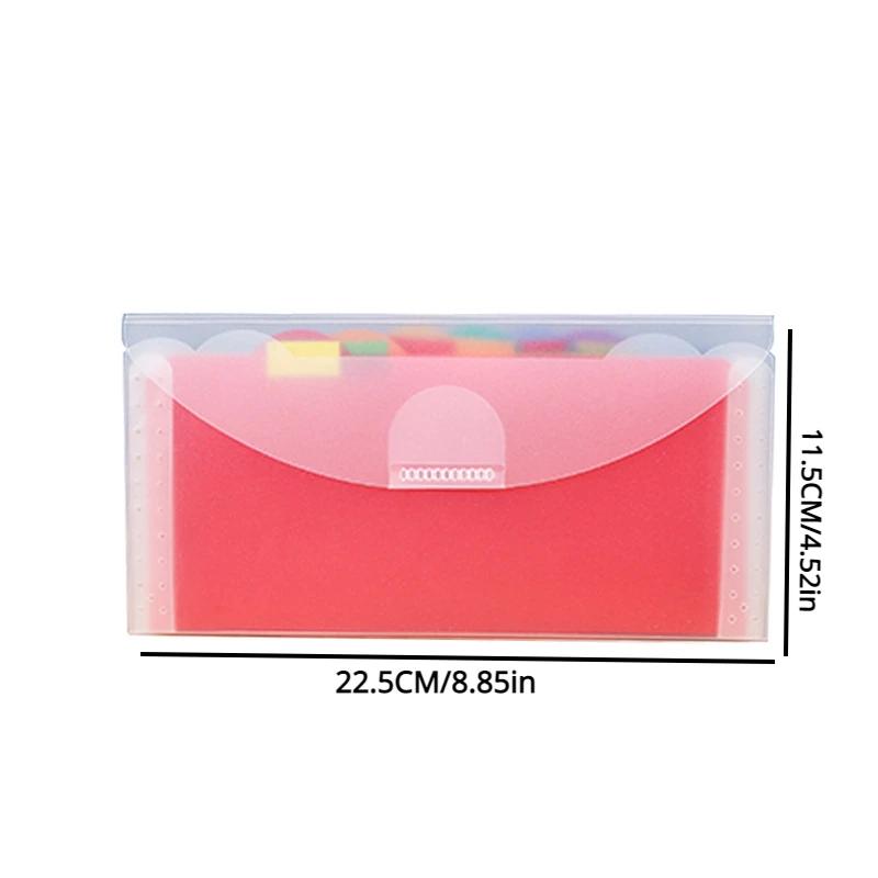 7 Grids File Folder Wallet Bag Documents Organizer Mini File Pouch Bill Folder Document Folders Organizer School Office Binder