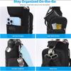 Magnetic Gym Sling Bag Water Bottle & Phone Holder Portable Crossbody Water Bottle Bag For Outdoor Sports Fitness Cup Holder Bag