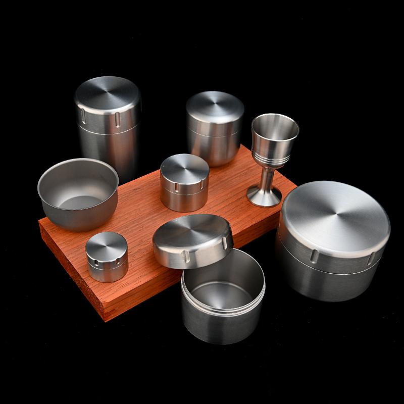 Waterproof Tea Pill Medicine Storage Box Titanium Alloy Seal Bottle Heavy Capacity CampingMoisture-proof Outdoor EDC Canister 4