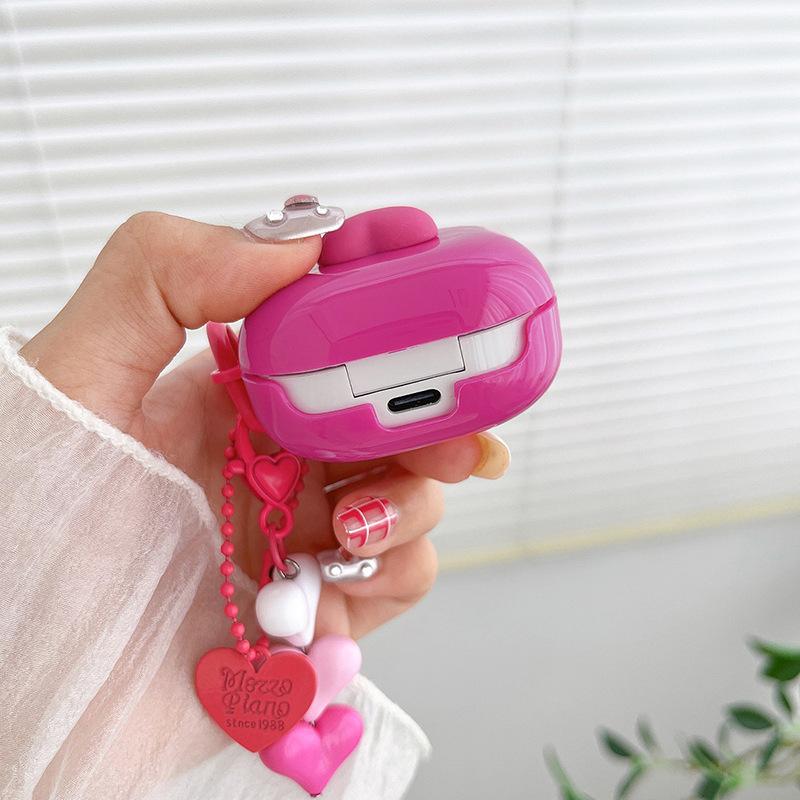 Applicable to Samsung buds fe wireless bluetooth headset case soft case split love rose barbie pink buds1