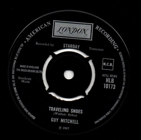 

7inch Record GUY MITCHELL Traveling Shoes Every Night Is A HLB10173 London Records 1967 UK Pop Used