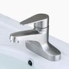 Household Bathroom Mixer Faucet 304 Stainless Steel Basin Taps Single Lever Kitchen Faucet Cold and Hot Mixer Tap Deck Mounted