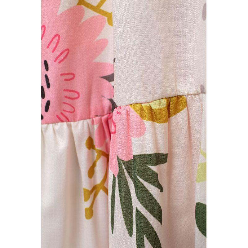 Kaslead New Arrival Women's Clothing Fashion Style Fashion Casual Minimalist Print Embroider Square Collar Long Dress