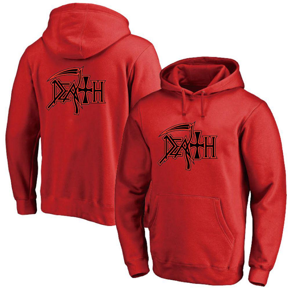 Death Rock Band Heavy Metal Printed New Men's Fashion Hoodies Comfortable Sweatshirts Harajuku Zipper Jackets Solid Color Coat
