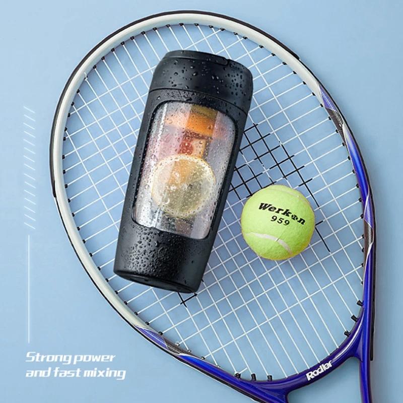 USB Electric Protein Shaker Bottle Portable 1200mAh Rechargeable Blender Cup Multipurpose 650ml Mixing Cups for Fitness Workout