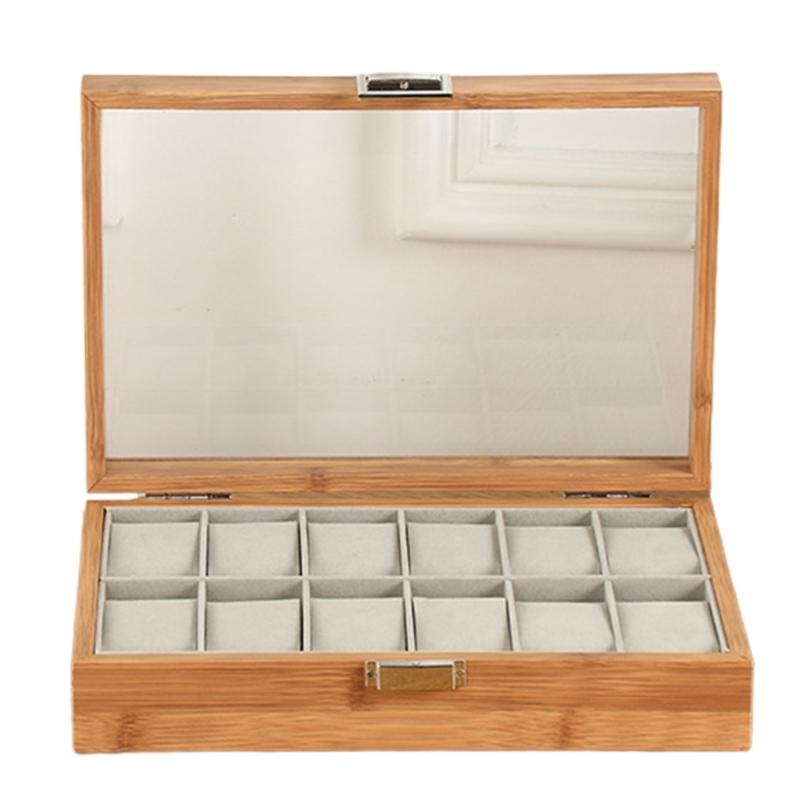 Wood Watch Case Watch Storage Box Stylish Watch Container Practical Watch Holder Watch Organizer Wood Material for Watch