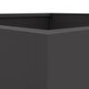 Vidaxl Donica, Czarna, 42X38X75 Cm, Stal