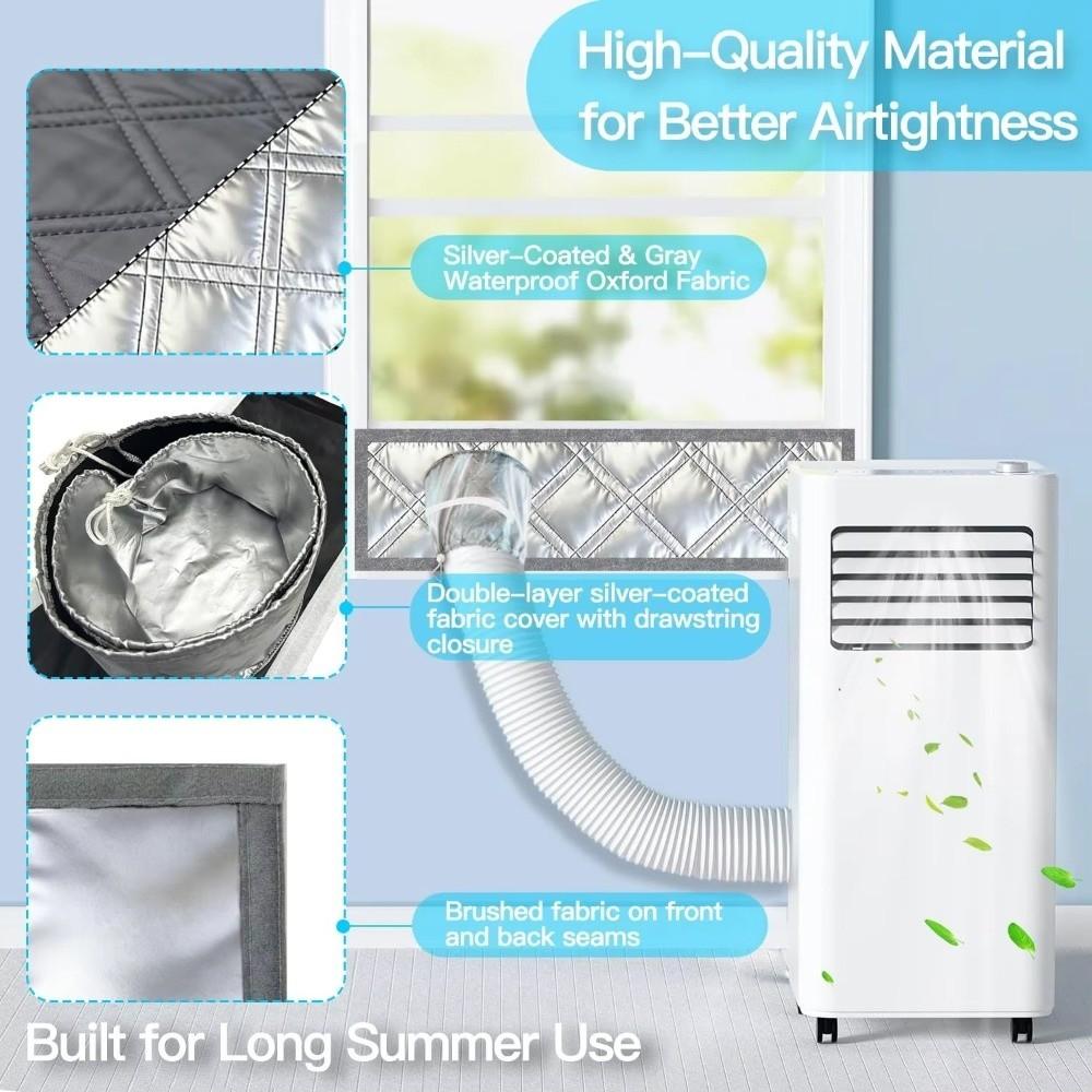 Waterproof Portable AC Window Seal Oxford Fabric Window Insulation Panel  Portable Air Conditioner