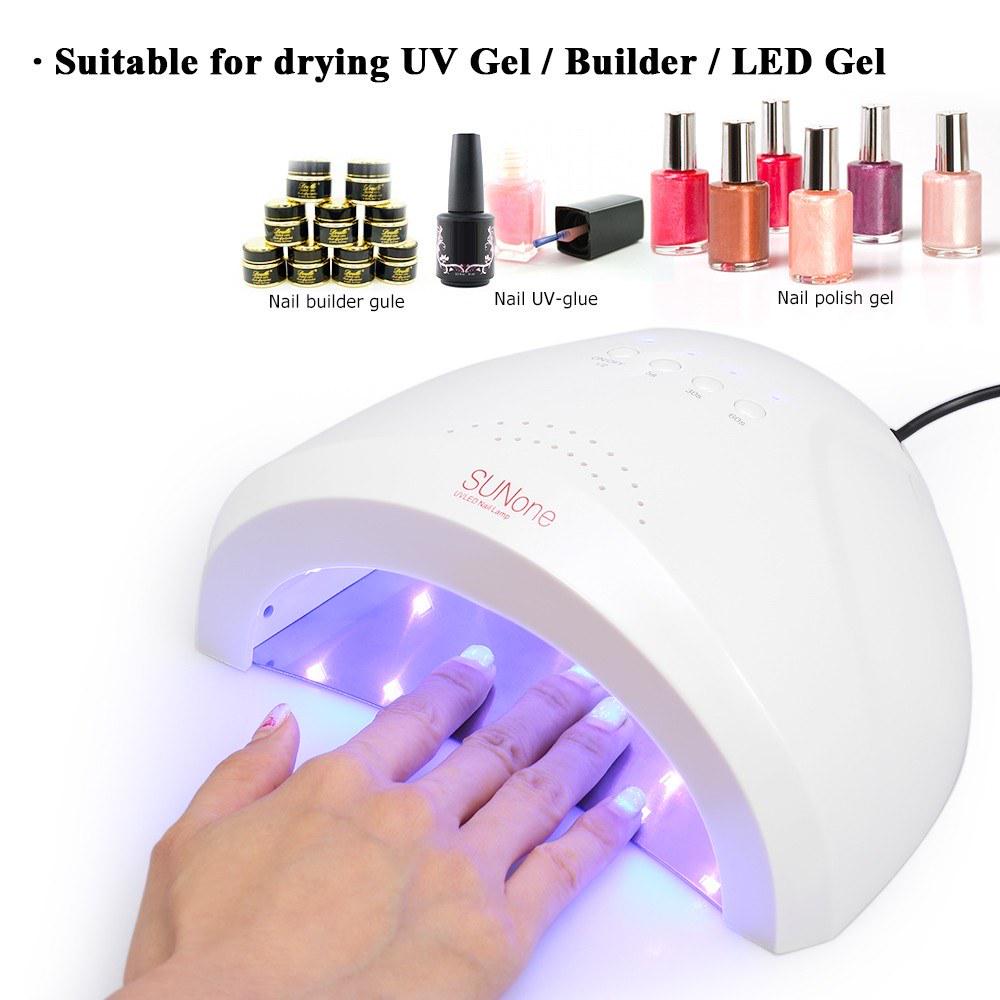 Buy 48W LED UV Lamp Nail Polish Dryer Fingernail & Toenail Gel Curing