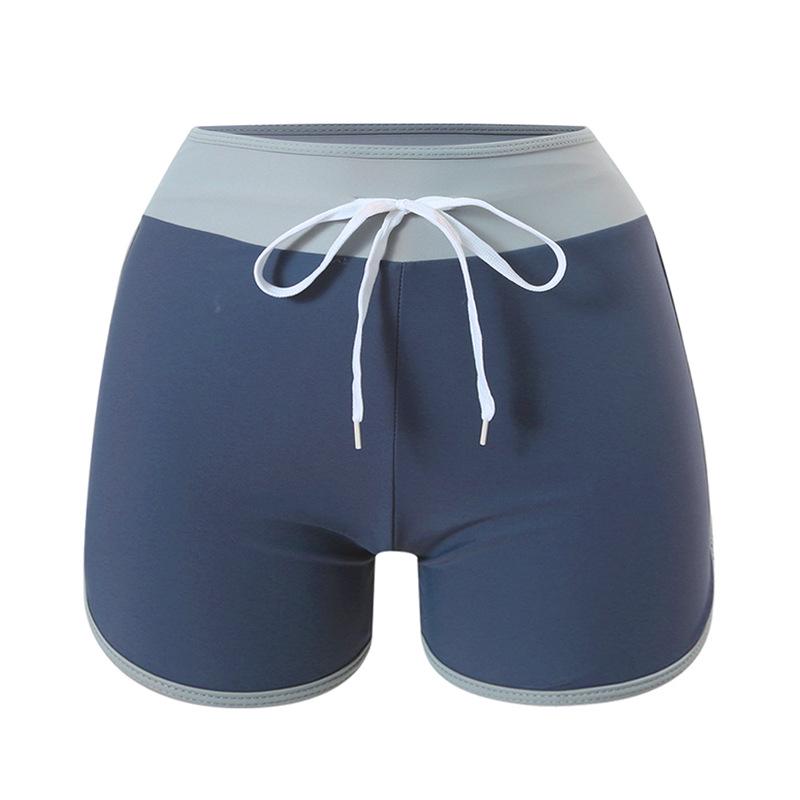Women s Sporty Quick-Dry Long Sleeve Two-Piece Swimsuit with Zipper L