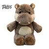 Washable Suede Plush Running Hippo Toy, 45cm Interactive Hand Puppet Stuffed Cute Animal Companion for Kids, Soft Cuddle Doll, Party Holiday Gift