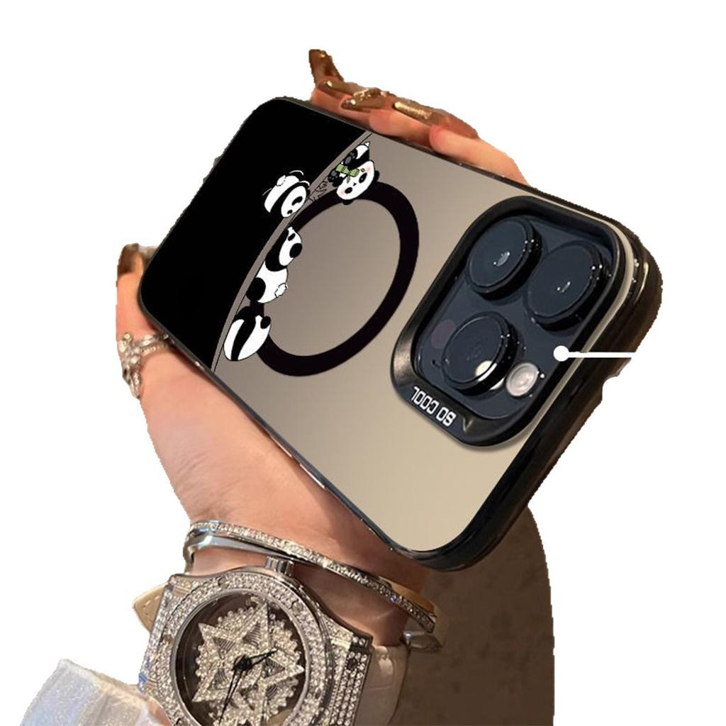 Colorful Silver Imd Magnetic Mobile Phone Case for Apple 16promax Mobile Phone Case for Apple Mobile Phone Protective Cover All-inclusive Caseti