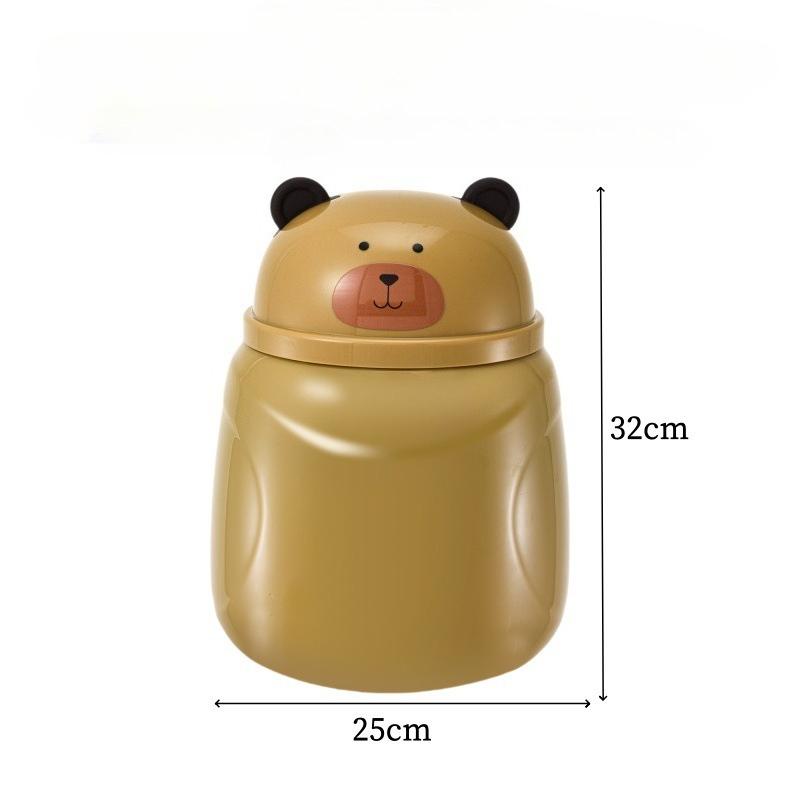 Children's Cartoon Toy Storage Bucket, Large Capacity Doll Plush Toy Organiser, High-value Cute Storage Artefact