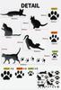 Prendre PR-3DCAT-BK 3D Sticker Cat Paw Car Sticker Accessory Cat Car Suitcase Scratches Hidden Cute Cat Sticker 3D Sticker (Black)