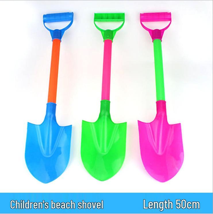 Large Stainless Steel & Plastic Beach Shovel for Kids