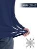 [MAGCOMSEN] Men's Long-Sleeve Sweatshirt, Autumn Wear, Warm, Golf Wear, Half-Zip, Stretch, Cold Weather Clothing, Innerwear, Warm Winter Clothing, Nav