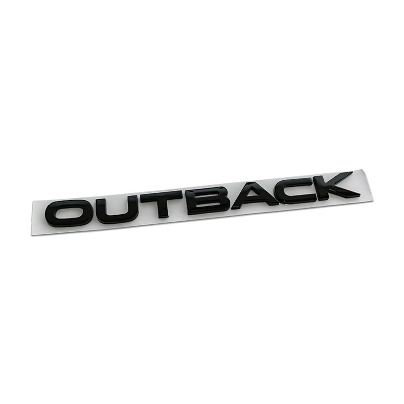 NRF1  21.5X1.8CM 3D ABS Car Styling Front Hood Badge Body Letters Emblem Stickers for Subaru Outback Logo Forester Legacy Accessories