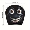 2pcs Fun Cartoon Face Car Headrest Covers Pillowcase Soft Comfortable Decorative Washable Polyester Seat Covers Car Accessories