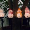 Yw2232 Solar Christmas Decorative Light Solar Christmas Holiday Ground Insert Lamp Garden Decorative Light Characters)