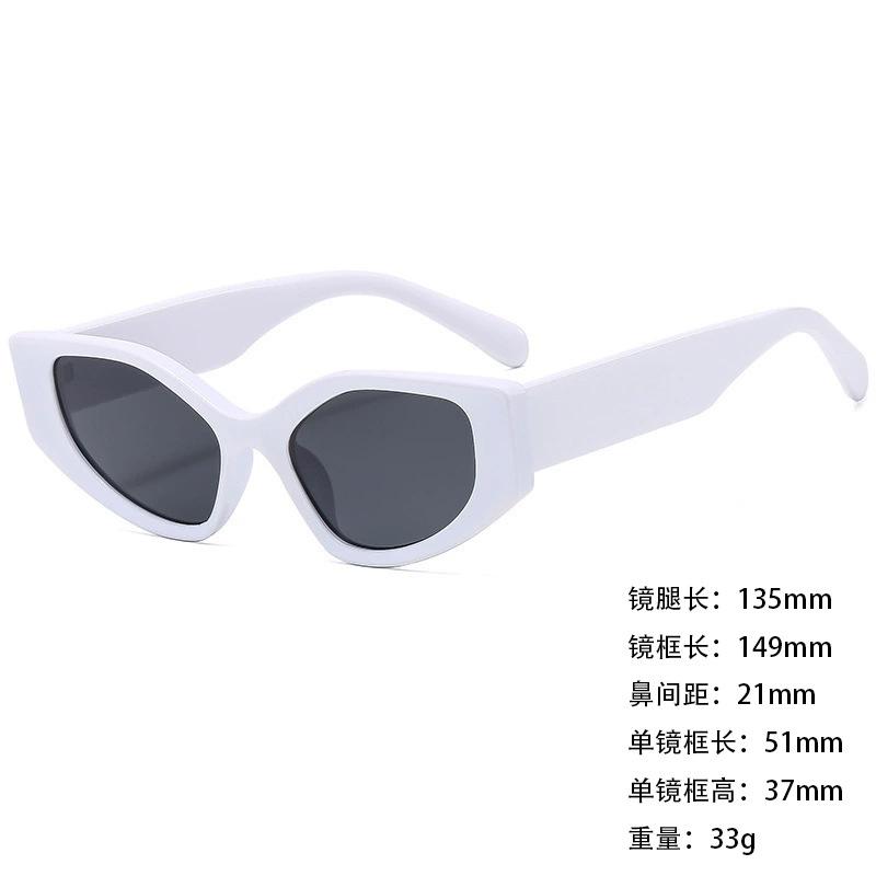 Sunglasses Wide Legs Small Frame Vgo88 Foreign Trade Square Fashion Trend Cat Eye Sunglasses