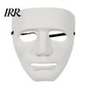 Classic Hip-hop Prop Halloween Mask for Hip Hop Dance Performance, Durable Hard Plastic Ghost Solid Color Party Face Cosplay, Breathable Unisex Stage