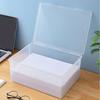 Home Office Zubehör Aufbewahrungsbox Multifunktionaler Schreibtisch Große Kapazität A4 Papier Transparente Kunststoff Organizerbox