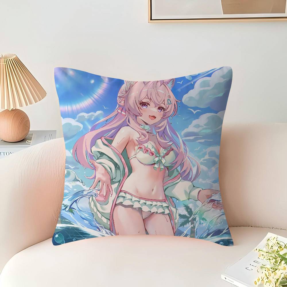 Anime H-hololive Production Pillow Anime Pillow Sofa Bed Head Pillow Cover Cushion Cover 45x45 Cm Fashion