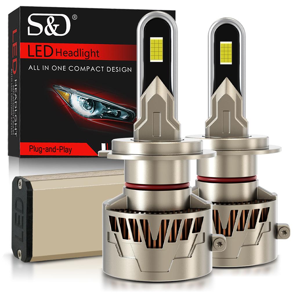 

2 шт. H7 H4 LED Canbus Лампы для автомобильных фар 140 Вт 60000 лм H1 H11 H8 HB3 9005 HB4 9006 9012 Hir2 Светодиодная фара Авто Турбо лампа для VW Ford 6500K Белый H7