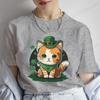 New Summer Tshirts St Patricks Day Irish Cat Happy St Patricks Fashion Womens Oversized TShirt Casual Womens Clothing Tops