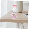 Toyvian Kimono Doll Doll Wooden Japanese Female Figurine Decor Girl Kimono Home Crafts Traditional Craft Ornament 2-Piece Collector's