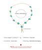 European-American Ethnic Style Retro Turquoise Tassel Necklace