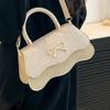 Fashion Trend Casual Simple Texture Baguette Bag 2025 Summer New Foreign Style Women Personality Shoulder Messenger Bag